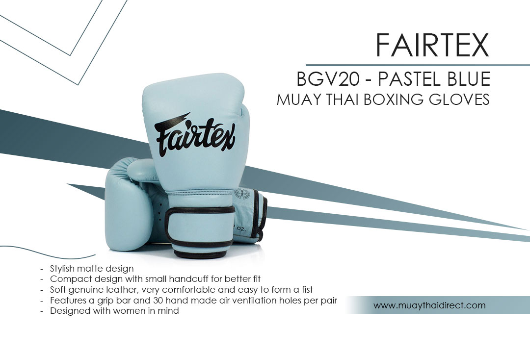 Fairtex Baby Blue Boxing gloves BGV20 