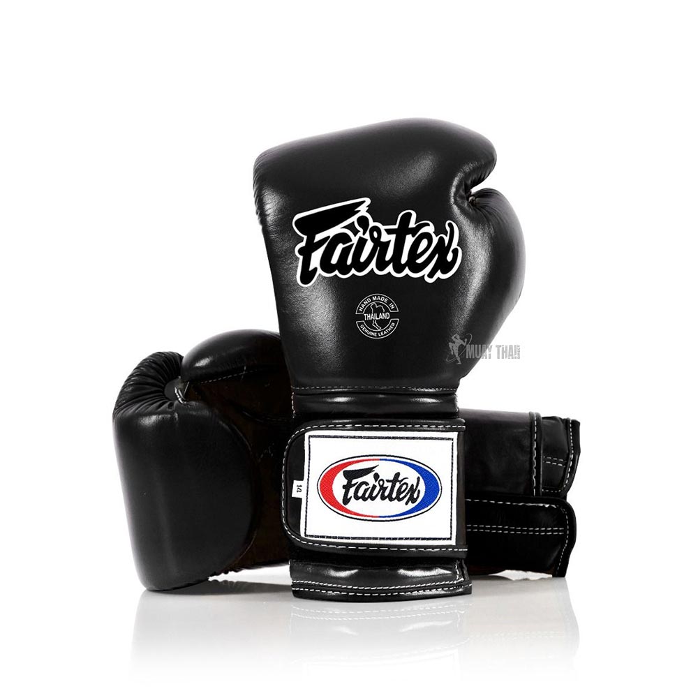 Fairtex BGV9 Pro Training Gloves Mexican Style Black/White 
